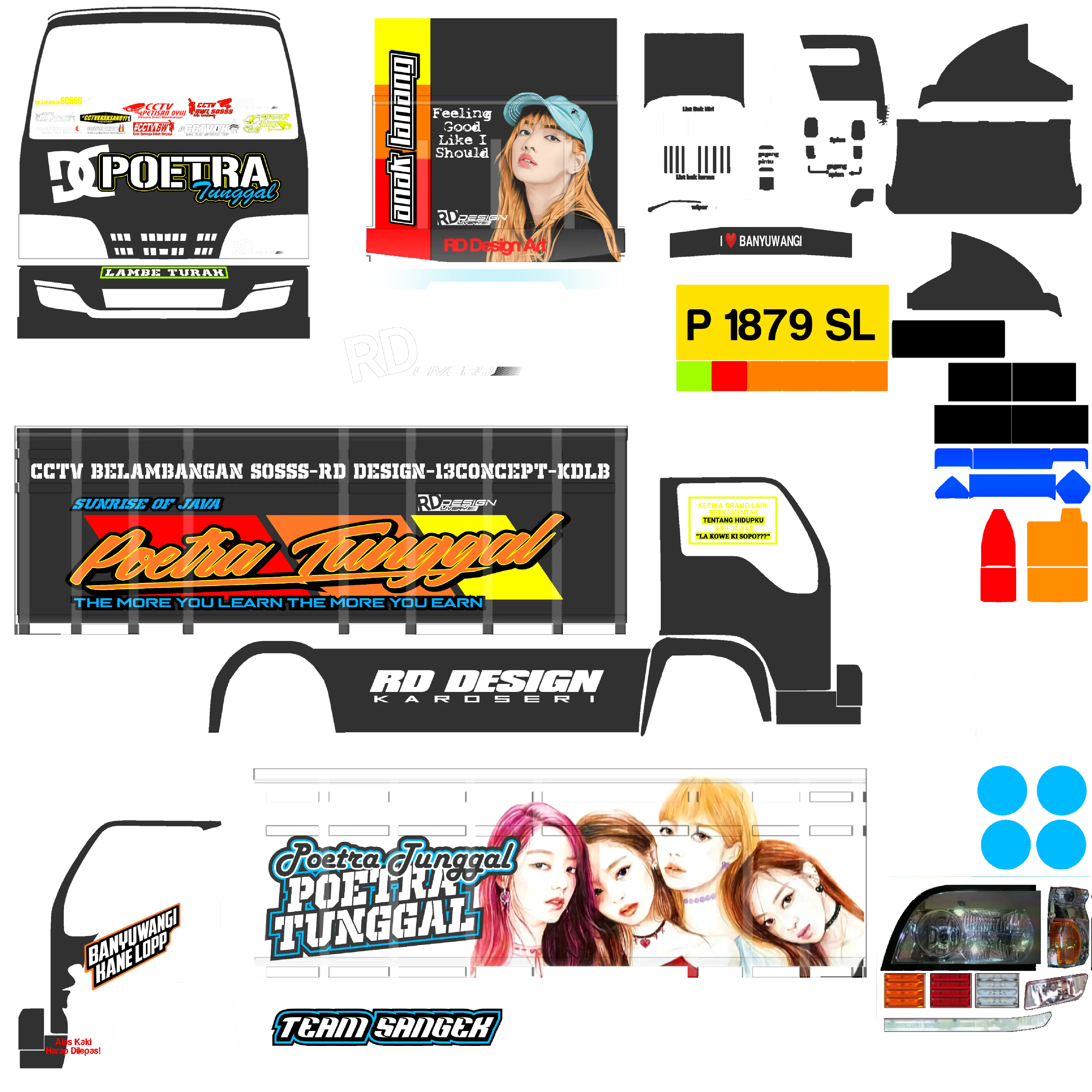 Kumpulan Livery Truck Canter Terbagus dan Keren Lengkap 10 livery truck canter