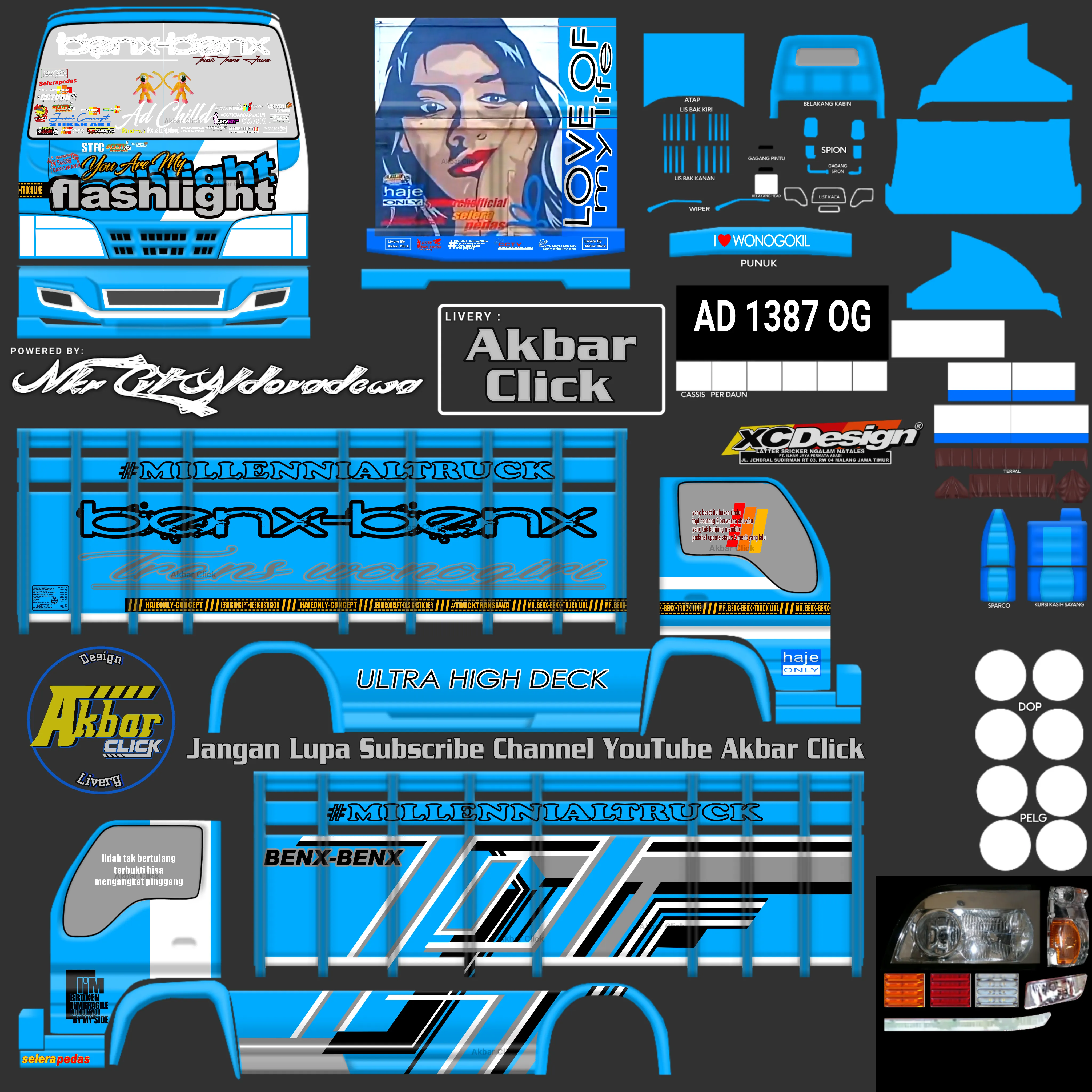 Kumpulan Livery Truck Canter Terbagus dan Keren Lengkap 9 livery truck canter