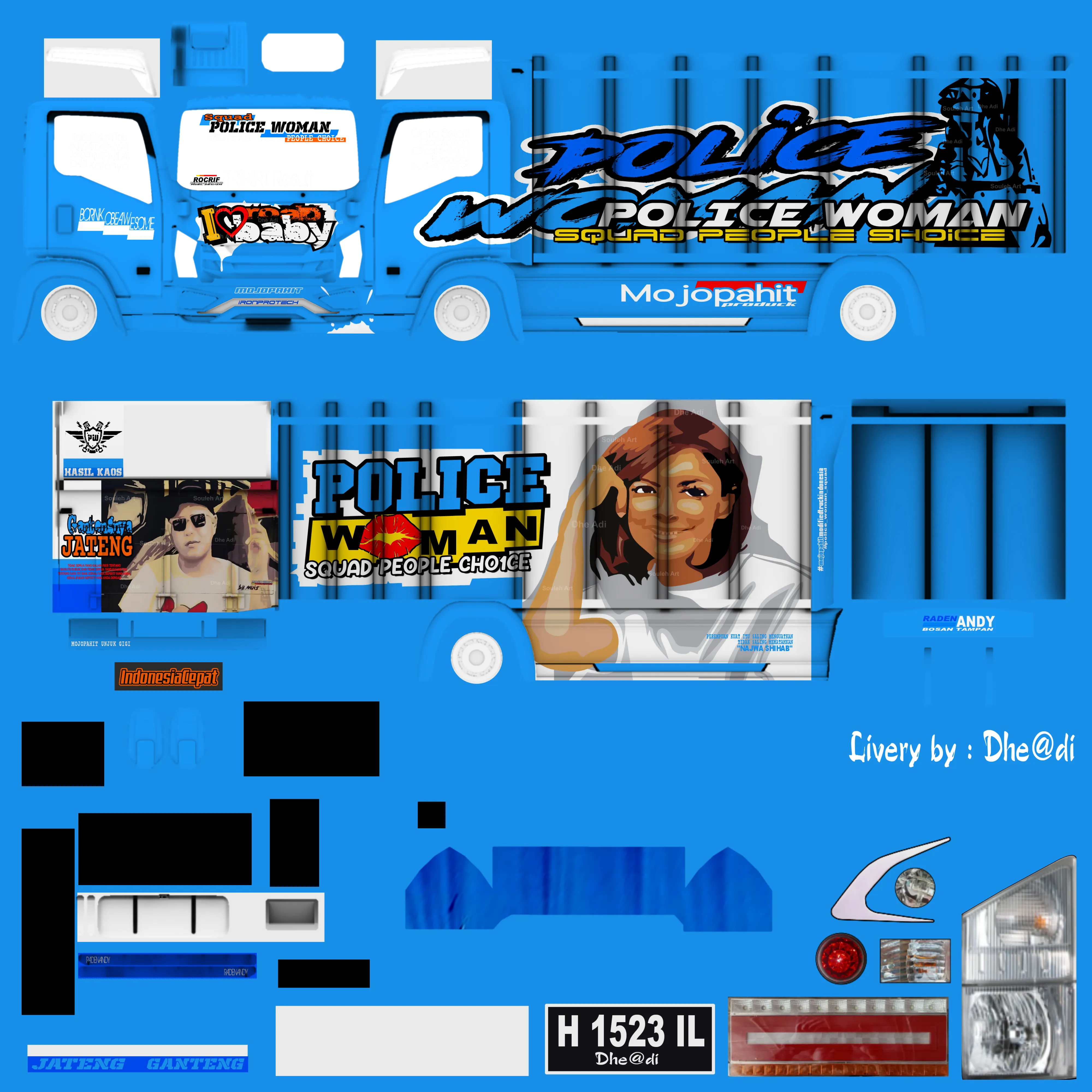 Kumpulan Livery Truck Canter Terbagus dan Keren Lengkap 16 livery truck canter