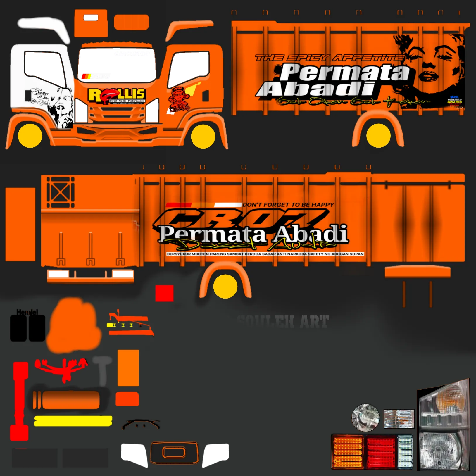 Kumpulan Livery Truck Canter Terbagus dan Keren Lengkap 14 livery truck canter