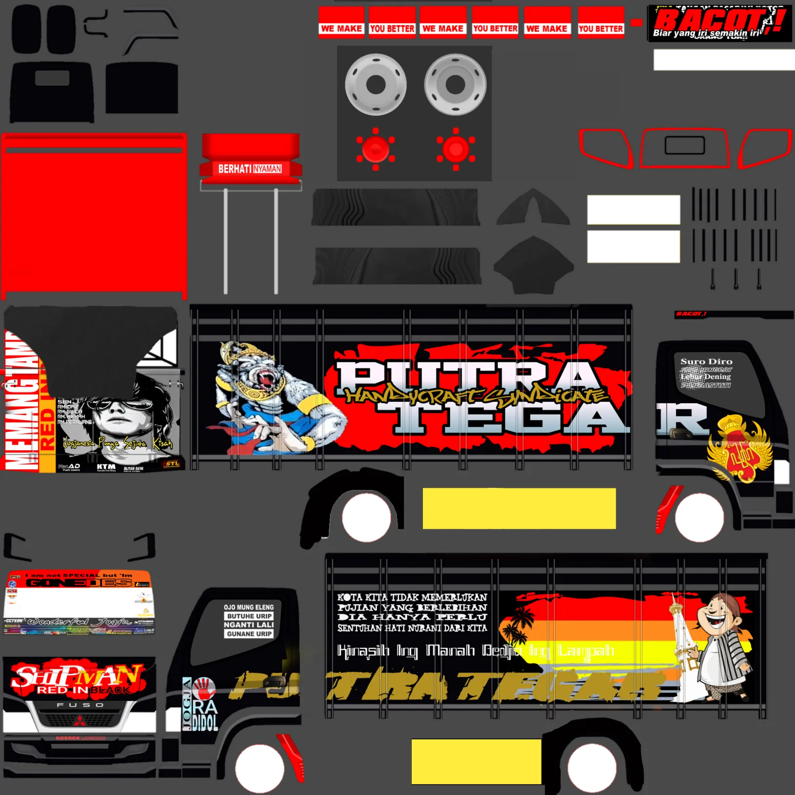 Kumpulan Livery Truck Canter Terbagus dan Keren Lengkap 11 livery truck canter