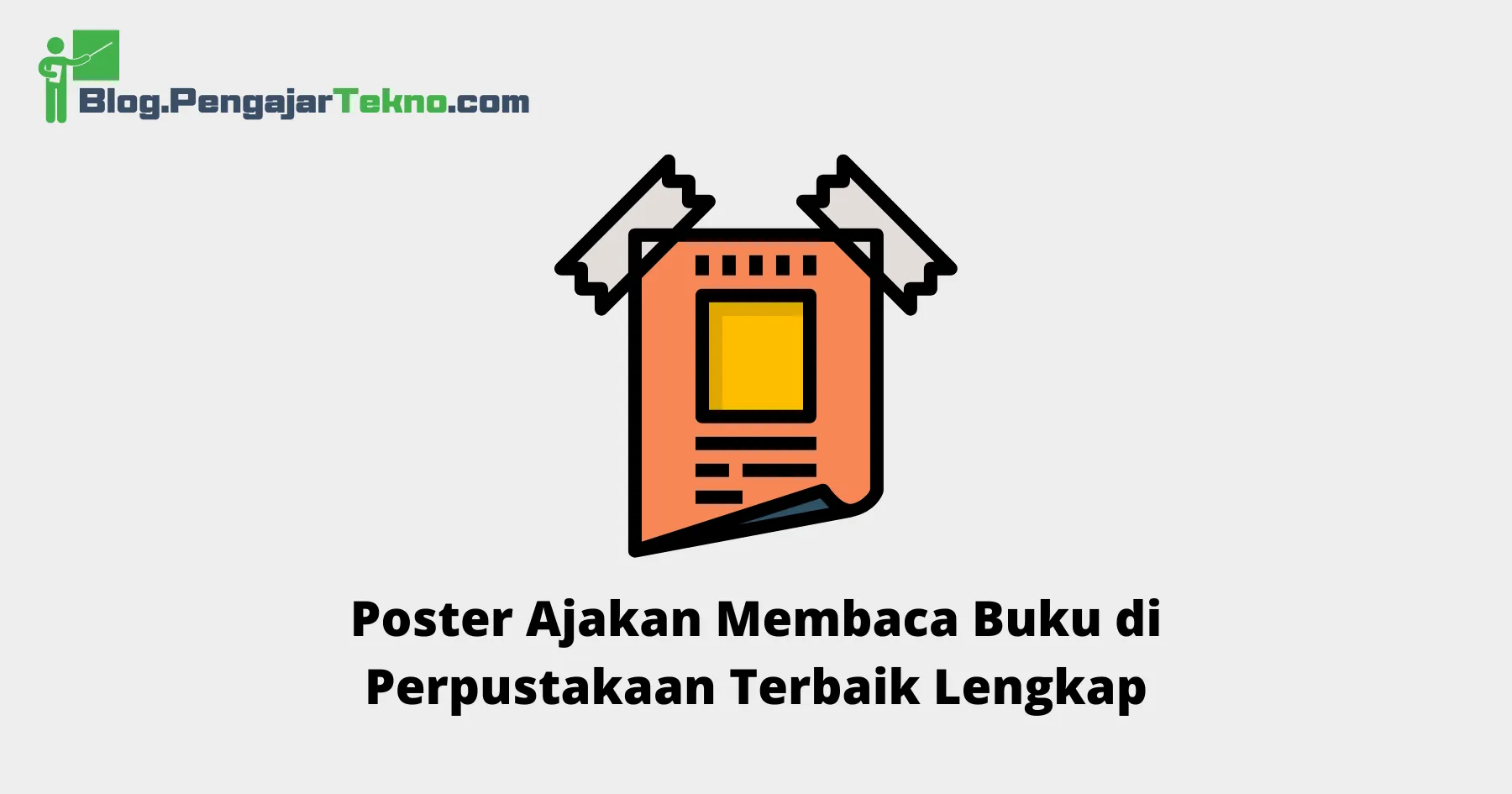 poster ajakan membaca buku di perpustakaan