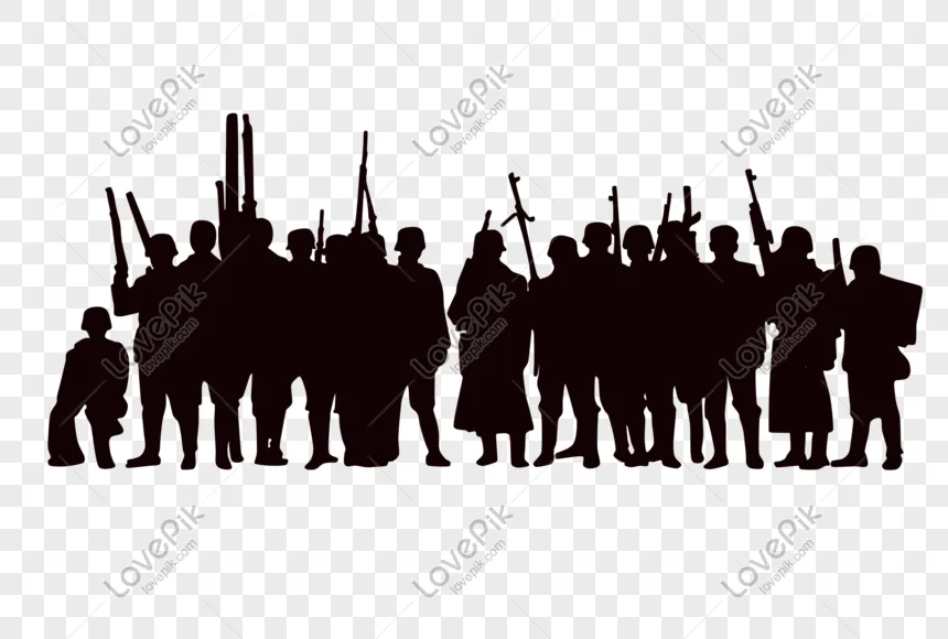 Kumpulan Gambar Siluet Pahlawan PNG Terlengkap 6 siluet pahlawan png