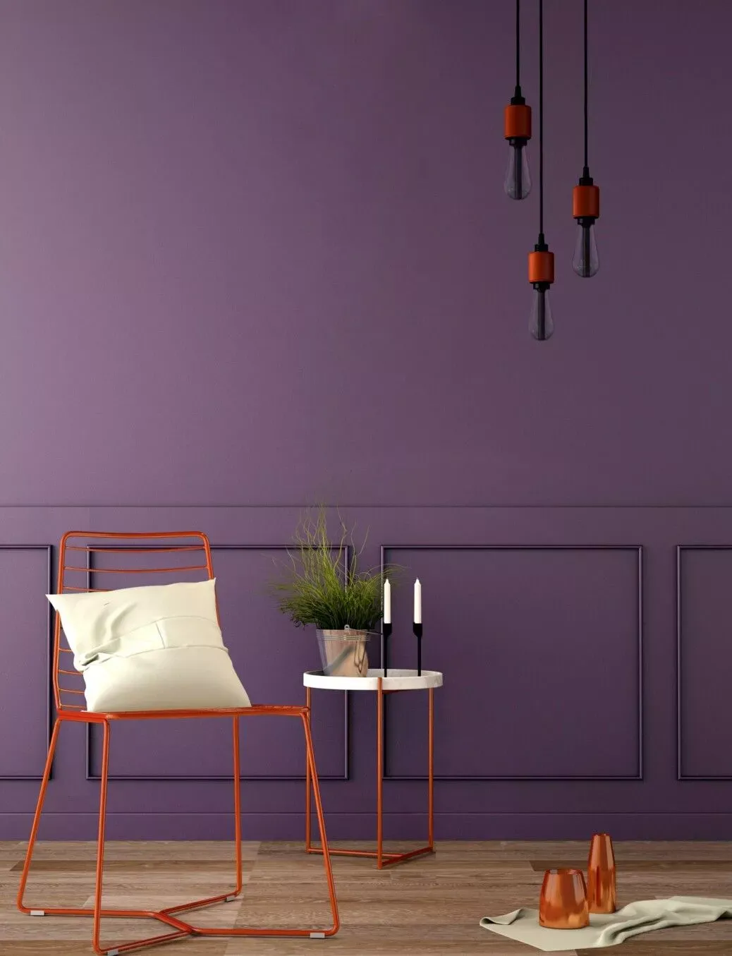 warna cat rumah ungu