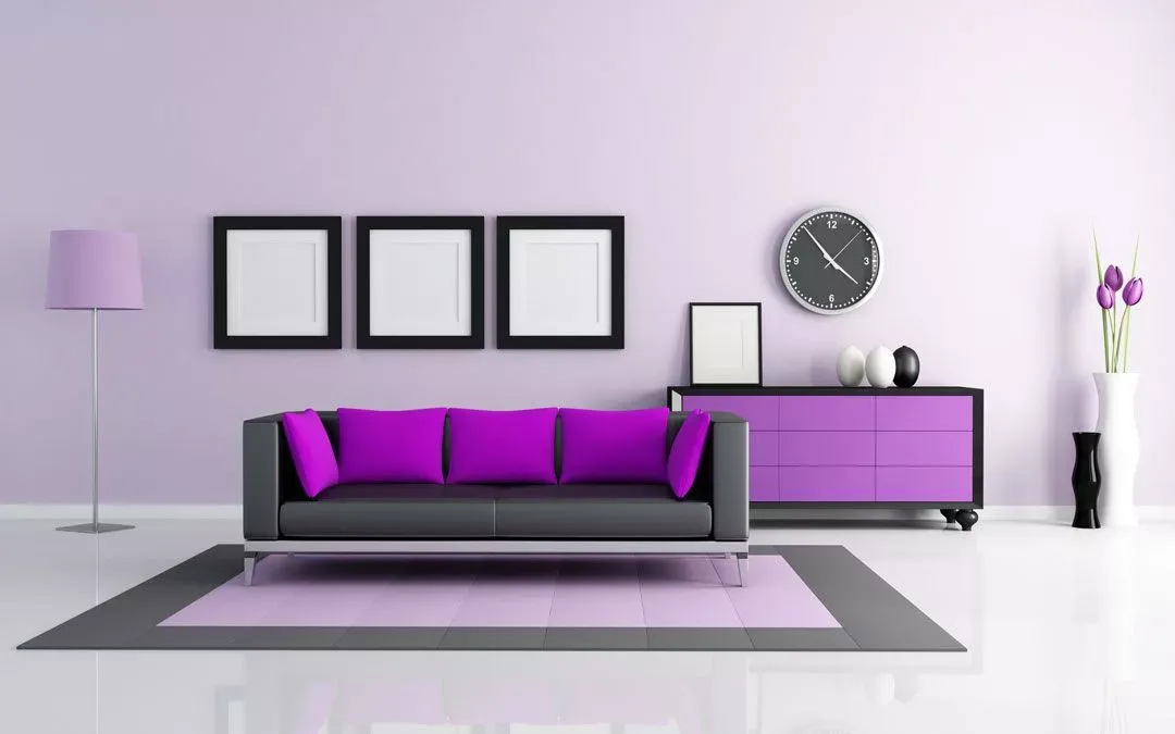 warna cat rumah ungu