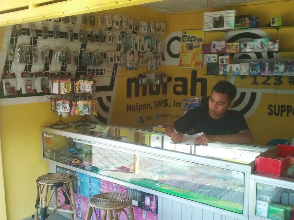 Desain Konter Pulsa Menarik Pelanggan