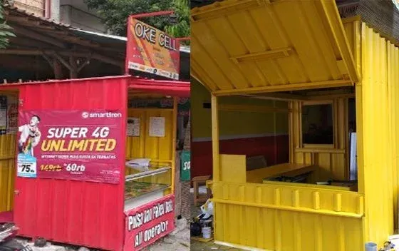 Desain Konter Pulsa Menarik Pelanggan