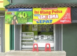 Desain Konter Pulsa Menarik Pelanggan