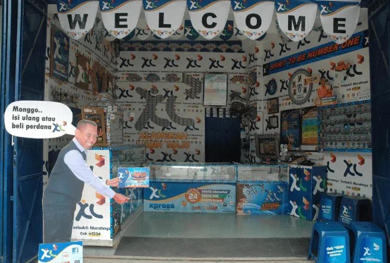 Desain Konter Pulsa Menarik Pelanggan