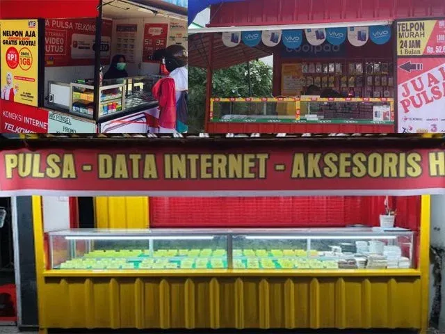 Desain Konter Pulsa Menarik Pelanggan