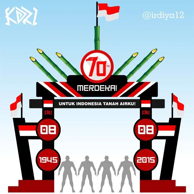 Kumpulan Desain Gapura 17 Agustus Minimalis Terbagus 5 Gapura 17 Agustus Minimalis
