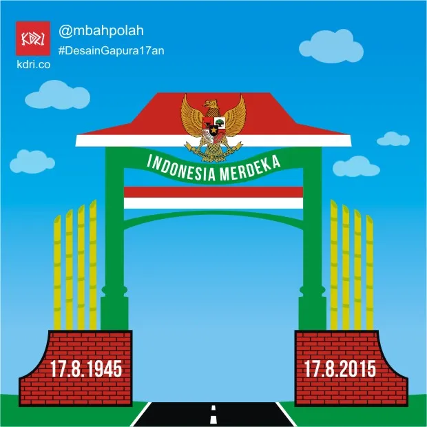 Kumpulan Desain Gapura 17 Agustus Minimalis Terbagus 4 Gapura 17 Agustus Minimalis