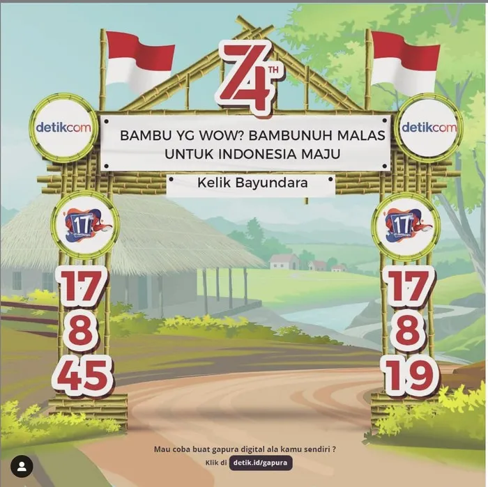 Kumpulan Desain Gapura 17 Agustus Minimalis Terbagus 15 Gapura 17 Agustus Minimalis