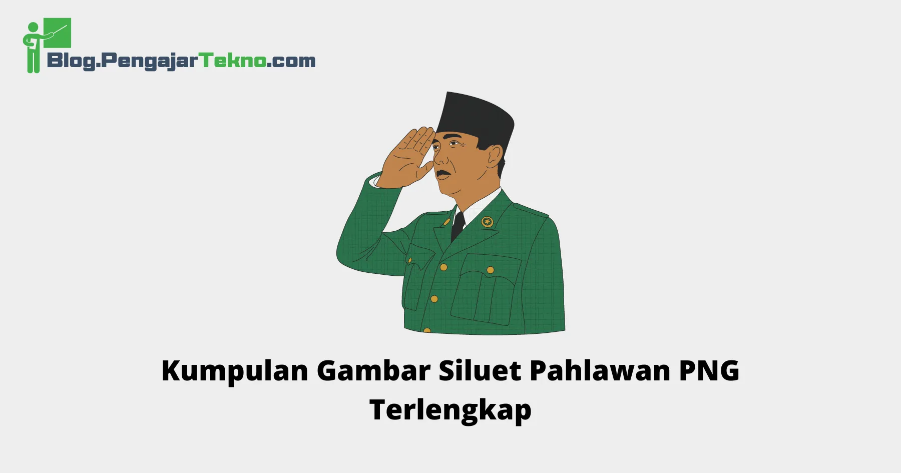 siluet pahlawan png