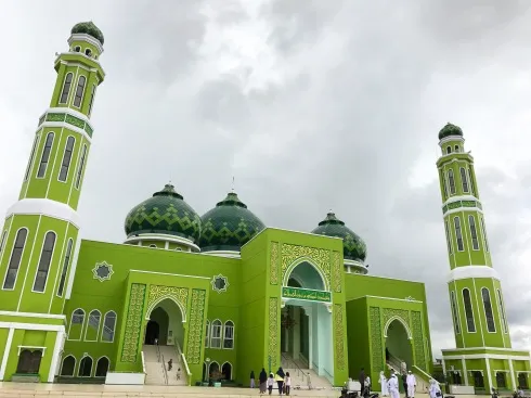 Kumpulan Cat Masjid Warna Hijau Bagus dan Indah Sekali 8 Cat Masjid Warna Hijau
