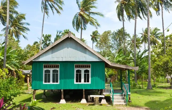 Kumpulan Cat Rumah Papan Kampung Cocok dan Terbagus 11 Cat Rumah Papan Kampung