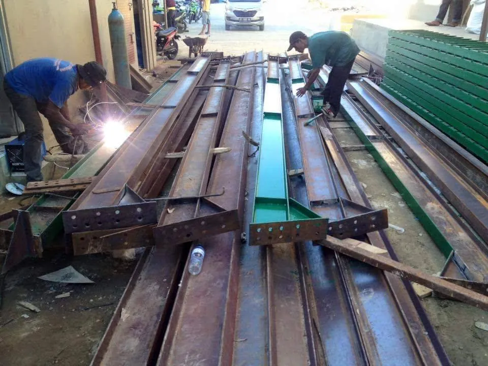 Kumpulan Gambar Kerja Konstruksi Baja WF 10 Gambar Kerja Konstruksi Baja WF