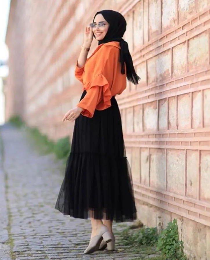 Gamis Orange Cocok Dengan Jilbab Warna Apa? Ini Dia Terbagus! 12 Gamis Orange Cocok Dengan Jilbab Warna Apa