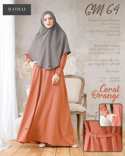 Gamis Orange Cocok Dengan Jilbab Warna Apa? Ini Dia Terbagus! 9 Gamis Orange Cocok Dengan Jilbab Warna Apa