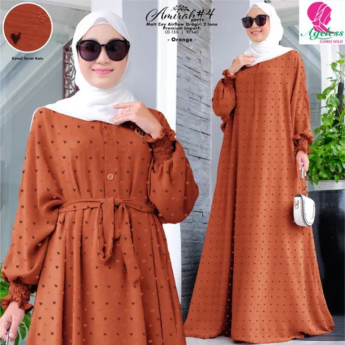 Gamis Orange Cocok Dengan Jilbab Warna Apa? Ini Dia Terbagus! 3 Gamis Orange Cocok Dengan Jilbab Warna Apa