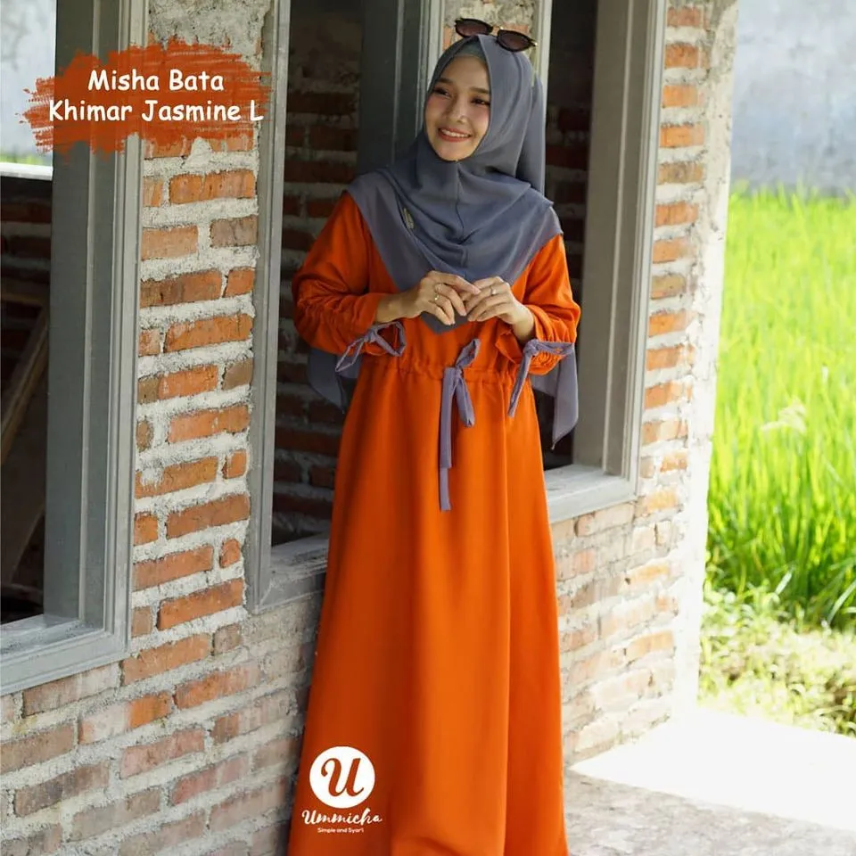 Gamis Orange Cocok Dengan Jilbab Warna Apa? Ini Dia Terbagus! 2 Gamis Orange Cocok Dengan Jilbab Warna Apa