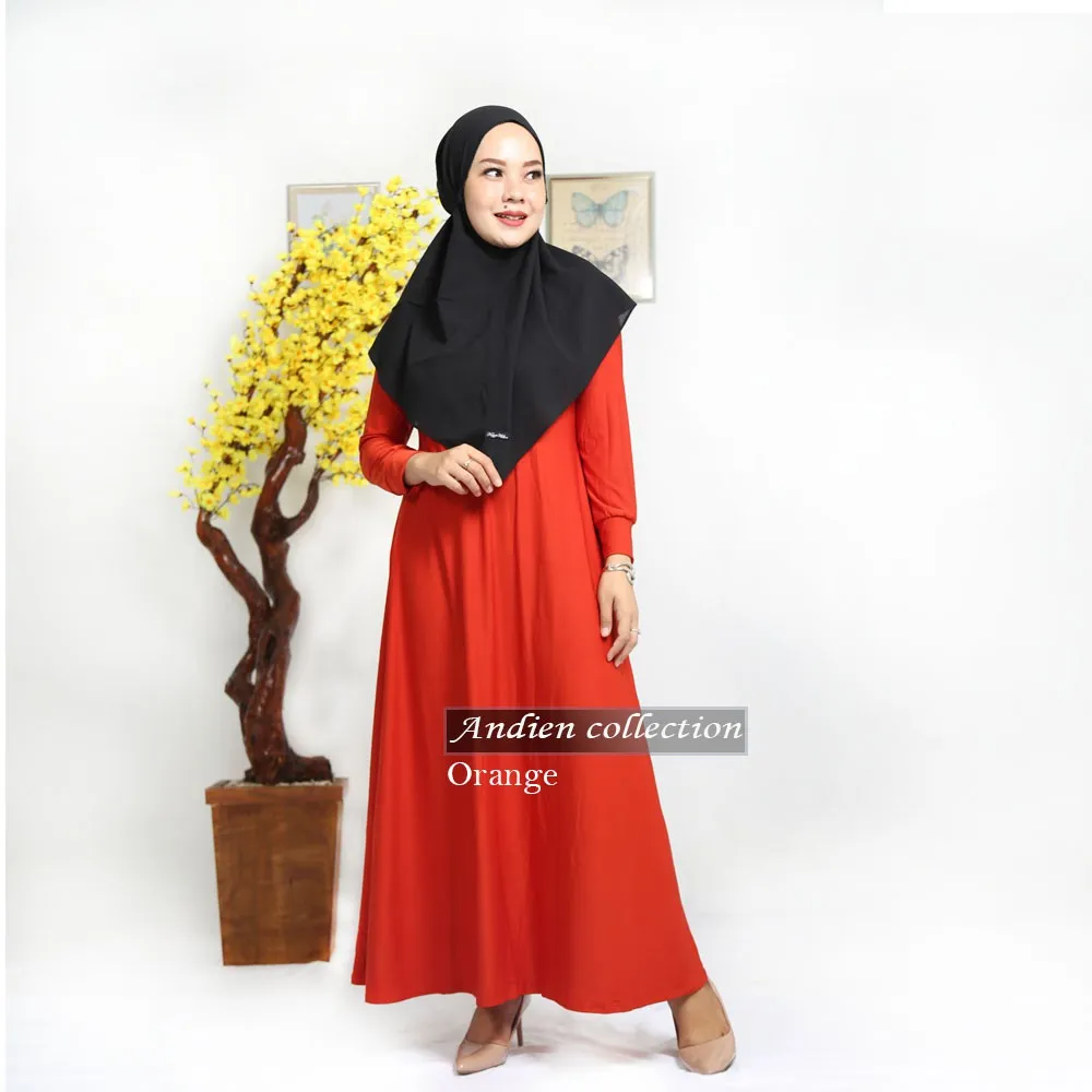 Gamis Orange Cocok Dengan Jilbab Warna Apa? Ini Dia Terbagus! 21 Gamis Orange Cocok Dengan Jilbab Warna Apa