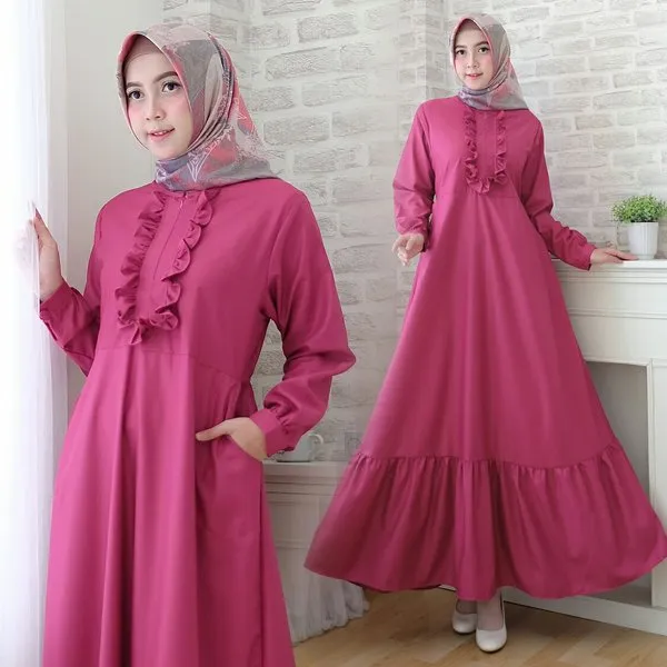 Gamis Pink Fanta Cocok Dengan Jilbab Warna Apa? Ini Dia Cocoknya! 6 Gamis Pink Fanta Cocok Dengan Jilbab Warna Apa