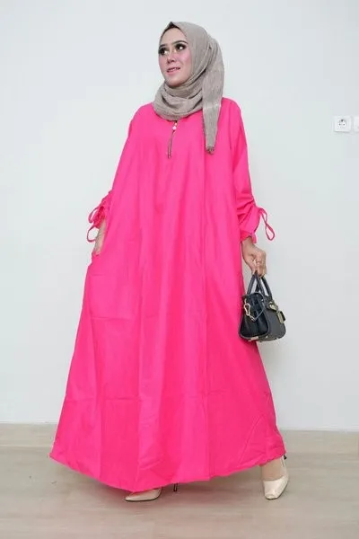 Gamis Pink Fanta Cocok Dengan Jilbab Warna Apa? Ini Dia Cocoknya! 4 Gamis Pink Fanta Cocok Dengan Jilbab Warna Apa