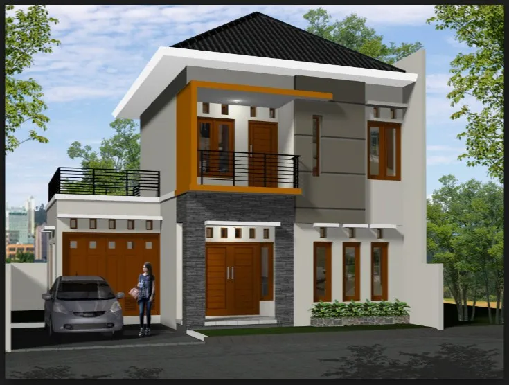 Desain Model Atap Rumah 2 Lantai Bagian Depan Terbagus 9 Model Atap Rumah 2 Lantai Bagian Depan