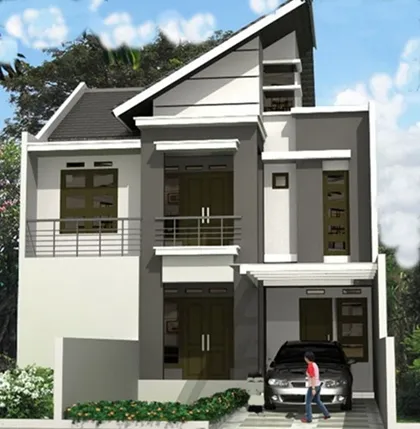 Desain Model Atap Rumah 2 Lantai Bagian Depan Terbagus 7 Model Atap Rumah 2 Lantai Bagian Depan