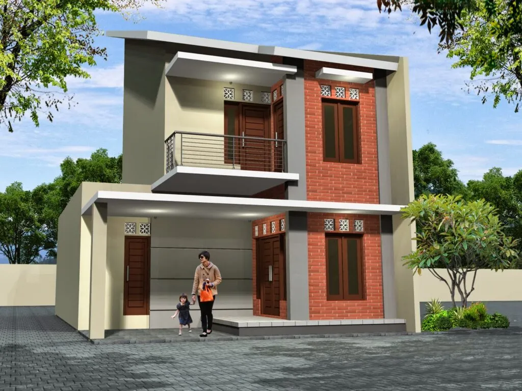 Desain Model Atap Rumah 2 Lantai Bagian Depan Terbagus 4 Model Atap Rumah 2 Lantai Bagian Depan