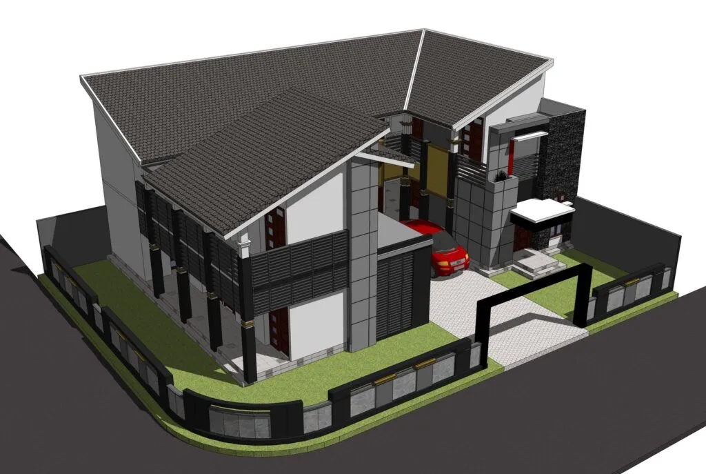 Desain Model Atap Rumah 2 Lantai Bagian Depan Terbagus 2 Model Atap Rumah 2 Lantai Bagian Depan