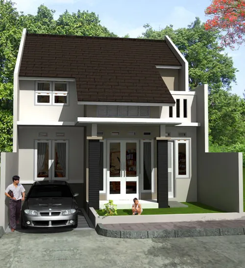 Desain Model Atap Rumah 2 Lantai Bagian Depan Terbagus 25 Model Atap Rumah 2 Lantai Bagian Depan