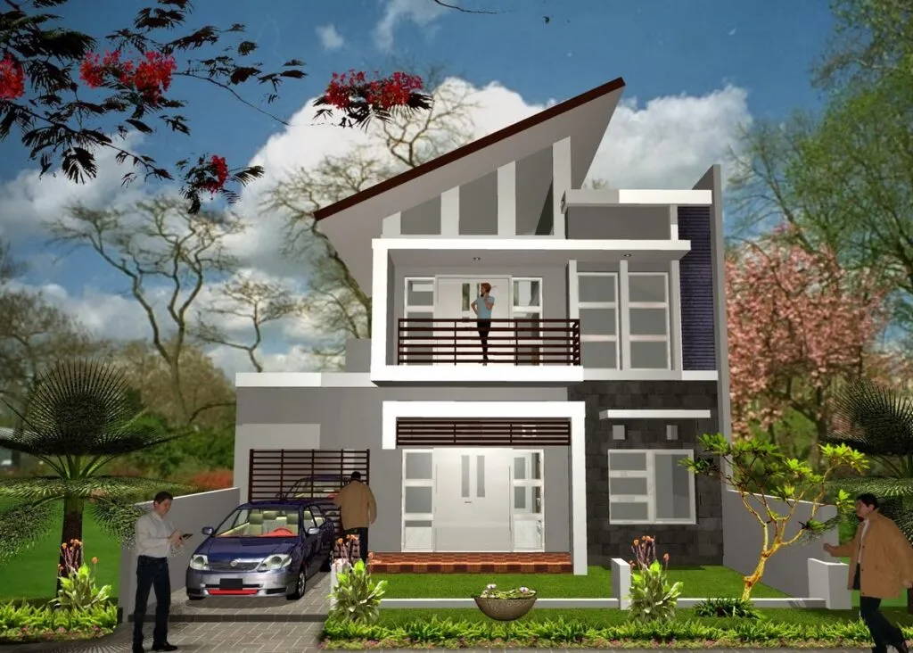 Desain Model Atap Rumah 2 Lantai Bagian Depan Terbagus 19 Model Atap Rumah 2 Lantai Bagian Depan