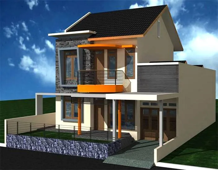 Desain Model Atap Rumah 2 Lantai Bagian Depan Terbagus 27 Model Atap Rumah 2 Lantai Bagian Depan