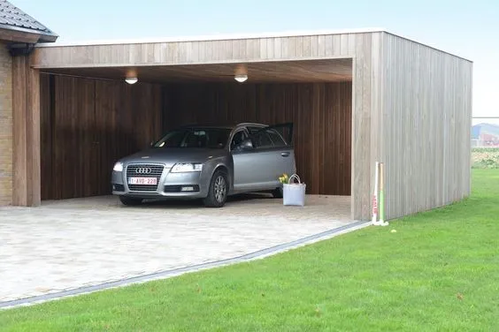 Kumpulan Desain Model Garasi Mobil Tertutup Terbagus 4 Model Garasi Mobil Tertutup