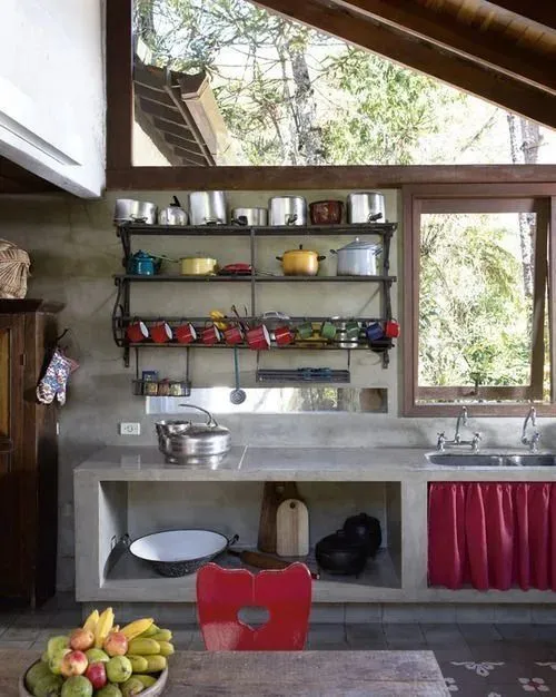 Model Meja Dapur Cor Sederhana