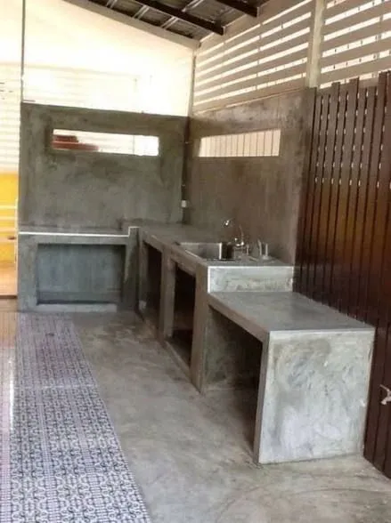 Model Meja Dapur Cor Sederhana