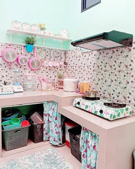 Model Meja Dapur Cor Sederhana