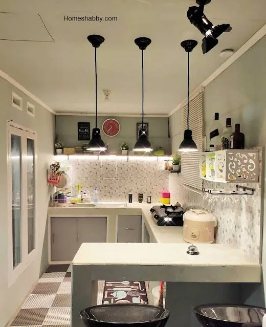 Model Meja Dapur Cor Sederhana