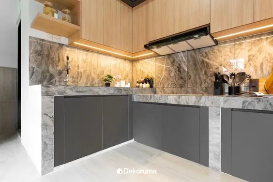 Model Meja Dapur Cor Sederhana