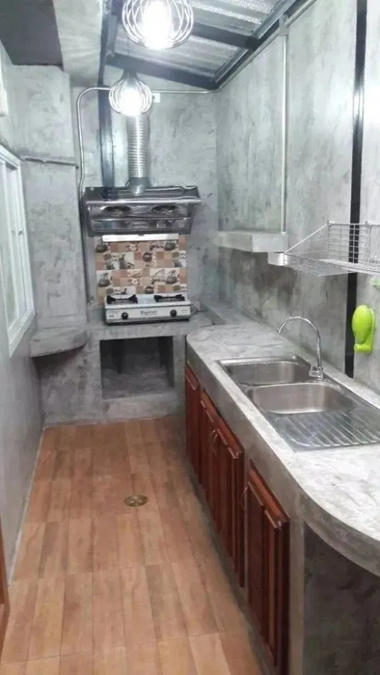 Model Meja Dapur Cor Sederhana