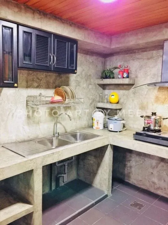 Model Meja Dapur Cor Sederhana