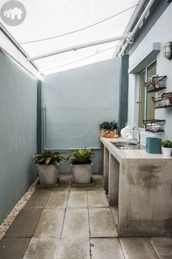 Model Meja Dapur Cor Sederhana