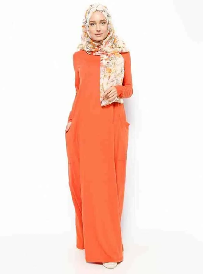 Kumpulan Contoh Perpaduan Warna Baju Orange Dengan Jilbab 14 Perpaduan Warna Baju Orange Dengan Jilbab