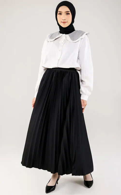 Rok Plisket Hitam Cocok Dengan Baju Apa? Ini Yang Paling Cocok! 3 Rok Plisket Hitam Cocok Dengan Baju Apa