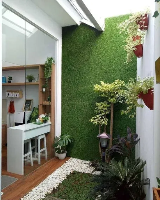 Kumpulan Desain Dapur Terbuka Menghadap Taman Terbagus 6 Dapur Terbuka Menghadap Taman