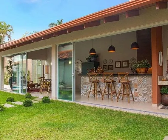 Kumpulan Desain Dapur Terbuka Menghadap Taman Terbagus 5 Dapur Terbuka Menghadap Taman