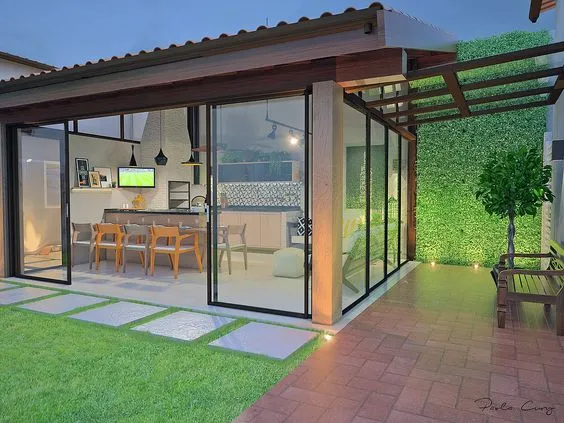 Kumpulan Desain Dapur Terbuka Menghadap Taman Terbagus 2 Dapur Terbuka Menghadap Taman