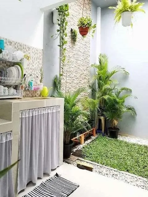 Kumpulan Desain Dapur Terbuka Menghadap Taman Terbagus 13 Dapur Terbuka Menghadap Taman